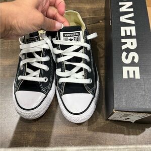 Converse Black and White Low-Top Sneakers